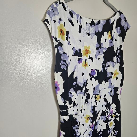 Lauren by Ralph Lauren Floral Dress Sz 14 - Picture 9 of 12